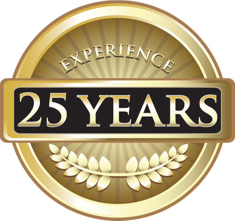 Over 25 years of experience